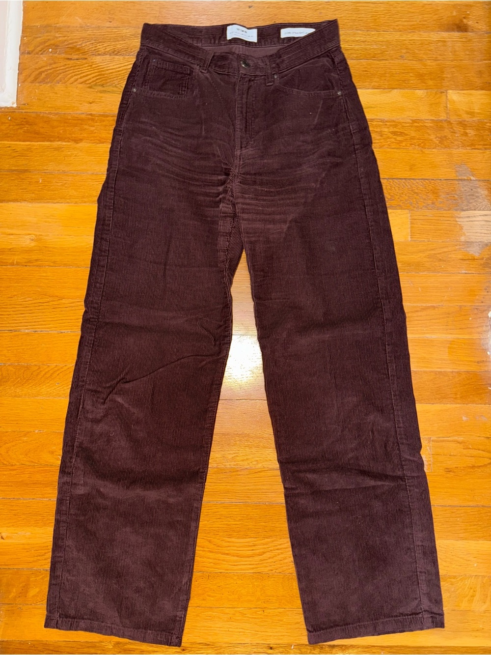 Cotton On Women's Straight-Leg Corduroy Pants in Dark Brown